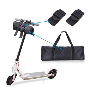 Sac de rangement complet pour accessoires de trottinette électrique, sac de transport pliable pour trottinettes électriques, noir, tissu Oxford 600D - Product Image 1