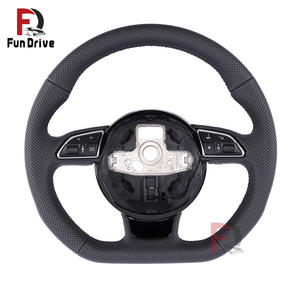 พวงมาลัยหุ้มหนังสำหรับ <span class=keywords><strong>Audi</strong></span> S4 B8.5 S3 8V A4 B8.5 RS5 RS7 B9 Q3 Q5 Rsq8 S7 Q5 S4 B8 Q8 S6 8T C7.5 B9 Q3 <span class=keywords><strong>RS</strong></span> Q8 - Product Image 4