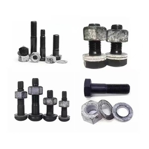 Baut Torsi Geser GB3632 20MnTiB Baja Paduan Kekuatan Tinggi 10.9S, Baut Heksagonal Besar dengan Kepala Heksagonal, Material Besi - Product Image 2