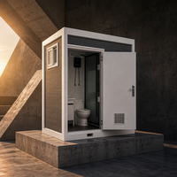 Toilettes portables de luxe en acier, durables et mobiles