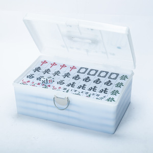 Hand Rolled Mahjong Tiles Melamine Green Large Medium Size For Home Chess Card Entertainment - Product Image 3