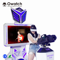De pie VR Gatling diseño comercial Realidad Virtual tiro equipo de juego simulador VR máquina de juego