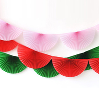 Décorations personnalisées pour mariage et fête d'anniversaire : éventails en papier nid d'abeille et guirlandes