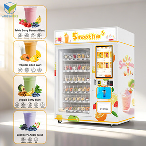 เครื่องปั่นสมูทตี้แบบหยอดเหรียญ รุ่น Business Wx-h71 Vfresh ล่าสุด ผลิตแบบ OEM ODM เครื่องบริการตนเองอัตโนมัติสำหรับห้างสรรพสินค้า แช่แข็งแบบ Axis - Product Image 2