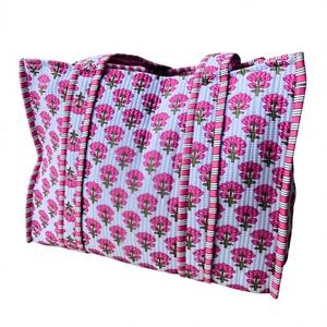 Bolso Tote de Algodón Bohemio, OEM ODM, Patrón Personalizado Impreso, Bolso de Hombro de Algodón con Estampado a Mano - Product Image 1