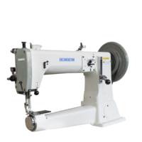 Nouvelle machine à coudre industrielle horizontale robuste pour cuir, avec point de verrouillage et alimentation mixte