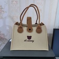 Offre spéciale d'usine bon marché promotion dames usage quotidien sac fourre-tout stock portable grand sac à main de haute qualité en feutre léger pour femmes