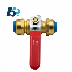 BH Hot Sale Pn30 Cw602n C46500 Sharkbite Ball Valve Water Brass Push Quick Connection Brass Ball Valve For Wholesales