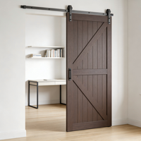 Armoire de rangement Binbin en bois massif avec porte de grange, peinture écologique à base d'eau, gain de place, taille personnalisable, garantie 2 ans, pour salle de bain