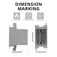 Boîtier de sortie PC 1 poste pour interrupteurs, IP44, résistant au feu, testé ETL, amélioration de l'habitat, KEYGMA YGC-20CU 110x93x57.4mm