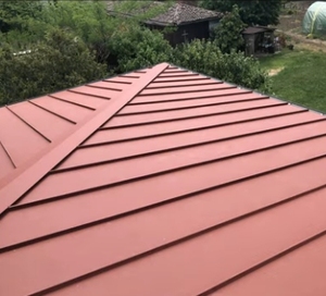 Lembaran Atap Logam Sistem Standing Seam Warna Stainless Steel Plat Ppcg Atap Logam Seng Dekoratif Lembaran Baja Berlapis Warna - Product Image 2