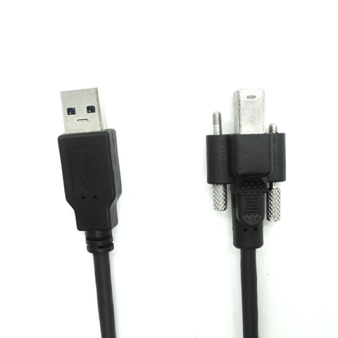USB a 3.0 Male to USB B 3.0 Male Printer Cable with Locking Screw Holes 5Gpbs High-Speed Data Transfer