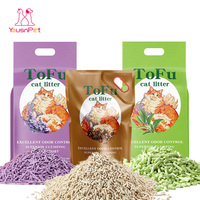 Litière pour chat en fibres de pois naturelles, fibres végétales, emballée sous vide, écologique, air frais, antibactérienne, ODM, 7L, emballage portable