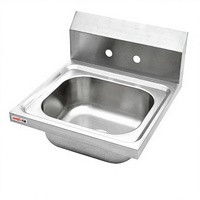Évier mural commercial en acier inoxydable pour cuisine, lavabo public à économie d'eau pour hôtels et restaurants