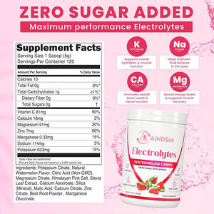 Electrolitos en Polvo de Magnesio y Potasio a Bajo Precio, Orgánicos, Apoyan la Hidratación General y la Función Muscular - Product Image 2