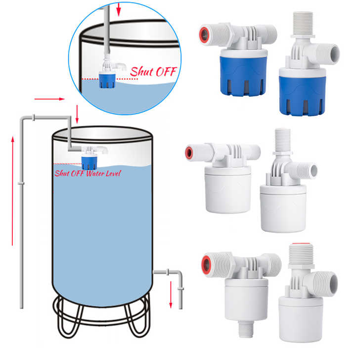 VANNE À FLOTTEUR Automatique Contrôleur De Niveau D'eau Solaire Réservoir EUR 13,92 - PicClick FR