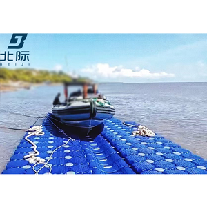 Pontile Modulare in HDPE, Ponte Galleggiante con Protezione UV, Dock Asciutto in Plastica per Motoscafi e Barche - Product Image 1