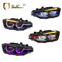 Pièces automobiles SJC, phares RGB DRL pour BMW Série 3 F30 F31 F35 12-18, lampes avant, feux de jour, système d'éclairage LED