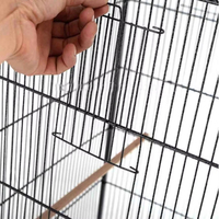 Grande cage à oiseaux en métal et fer de luxe du fabricant 100x78x172cm volière portable à motifs d'animaux de compagnie de style moderne