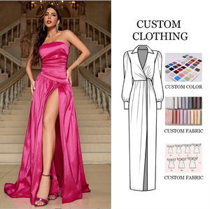 D & M personalizado Sexy apretado vestidos de noche mujeres elegante graduación <span class=keywords><strong>Vestido</strong></span> sirena boda vestidos de fiesta graduación fiesta Formal para mujeres - Product Image 1