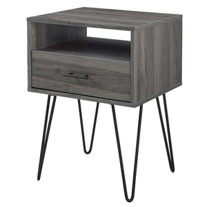 Table de chevet intelligente en bois avec tiroir, une façon simple d'organiser n'importe quelle table de chevet en bois - Product Image 5