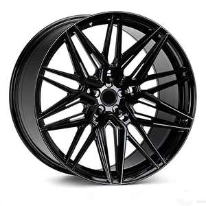 Rines Deportivos Cóncavos Forjados SAiLen de Aleación 24x14 5x112/120/130 PCD con Acabado Negro Semi-Brillante, Ancho Personalizable, ET Universal - Product Image 3