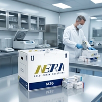 Boîte de transport isotherme NERA série M réutilisable avec technologie VIP+PCM pour chaîne du froid médicale, avec suivi IoT en temps réel en option pour les vaccins