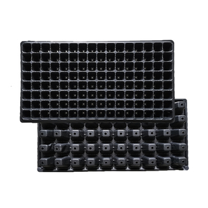 128 Holes Black Plastic Nursery <b>Tray</b> Reusable Vegetable <b>Seedling</b> Germination <b>Tray</b> - Product Image 1