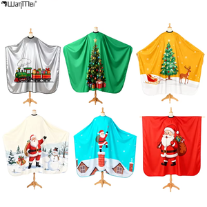 Wanmei ผ้าคลุมตัดผมสำหรับร้านตัดผมชุดทำผมคริสต์มาสแบบตามสั่ง - Product Image 1