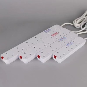 Chất lượng cao 3-outlet thương mại & Home cắm ổ cắm 10A Đánh giá hiện tại Điện mở rộng ổ cắm dây - Product Image 2