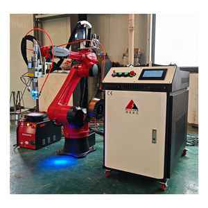 Robot Laser 6 poros, Stasiun Las pemrograman Offline otomatis Soldador baja logam 1400mm / 2000mm - Product Image 2