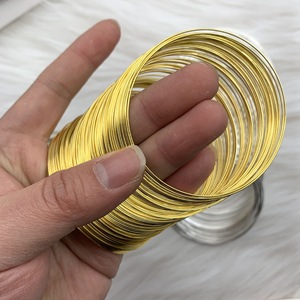 สร้อยข้อมือลวดเมมโมรี่สีเงิน ขนาด 60 มม. ลูกปัดกลม อุปกรณ์งานฝีมือ DIY สำหรับทำเครื่องประดับแฮนด์เมด - Product Image 4