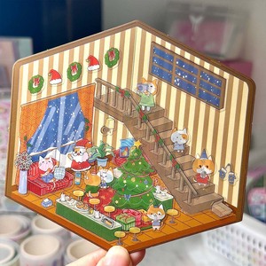 สติกเกอร์ลายบ้าน 3 มิติ น่ารัก ลายแมวน้อย สำหรับตกแต่งสมุดภาพ อุปกรณ์เครื่องเขียน งานฝีมือ DIY อัลบั้ม - Product Image 2