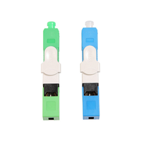 Conector Rápido de Fibra Óptica Reutilizable SC APC, Conector Frío para Terminación en Campo, Compatible con Redes FTTH FTTX ES250D, Ligero de 50 mm, 0.3dB
