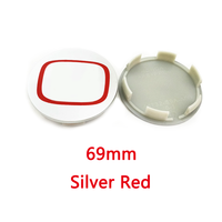Cache-moyeux de roue de voiture en ABS chromé de 69 mm pour Civic, accessoires décoratifs avec installation par clipser