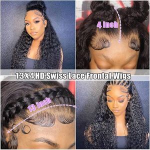Pelucas frontales de encaje Hd 13*4 prearrancadas, pelucas de cabello indio, cabello rizado, sin cola, rizo birmano, compra a granel, pelucas de cabello humano para mujeres negras - Product Image 3