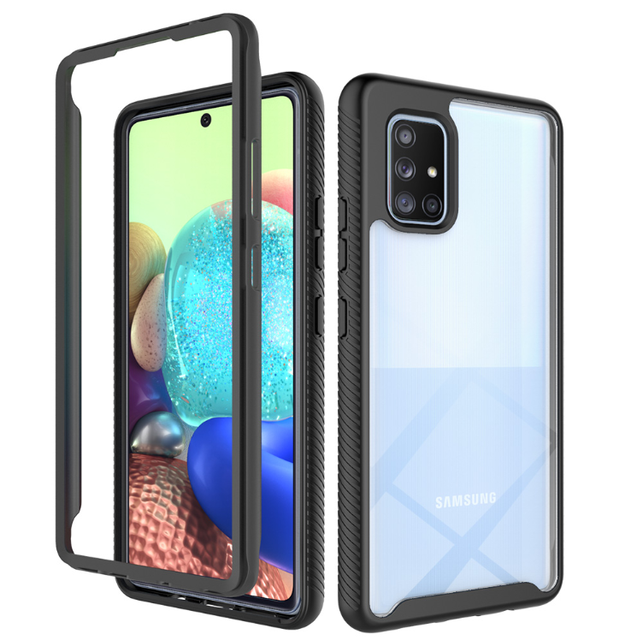 For samsung New Phone Accessories clear 2 in 1 TPU PC Phone Case for samsung A715g