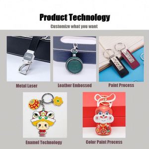Porte-clés en cuir de luxe personnalisés avec logo – Cadeau d'anniversaire sur mesure – Vente chaude – Porte-clés en cuir vierge en gros avec logo personnalisé - Product Image 4