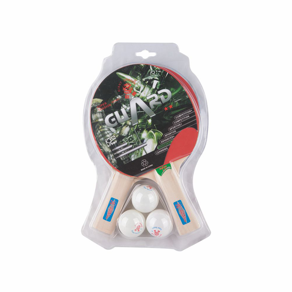 2 Bintang Kualitas Baik Portable Pingpong Paddle Profesional Tenis Meja Kelelawar