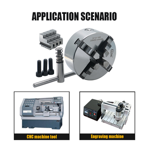 Hltnc mâm cặp tự định tâm bốn hàm K12-80 chính xác cao để tăng cường độ bám và căn chỉnh - Product Image 5