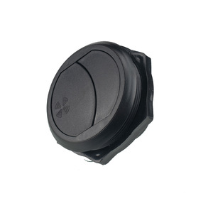 Ventilación de aire para caravana, circular, ajustable, de plástico negro - Product Image 3