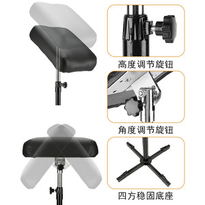 Soporte de brazo para tatuajes con forma de cruz, altura y ángulo ajustables, soporte artístico para accesorios de maquillaje permanente - Product Image 5