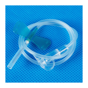 Mejor aguja para venas del cuero cabelludo tipo mariposa de una sola hoja para infusión intravenosa en animales, uso veterinario - Product Image 4