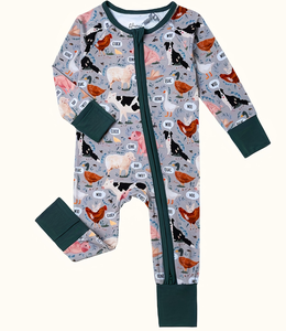 कस्टम प्रिंट बेबी कपड़े थोक बच्चों के कपड़े बांस की विकोज़ स्पैन्डेक्स स्लीपर बांस बेबी पजामा स्लीपर - Product Image 6