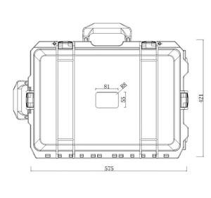 DF0730 67L 71L customized yellow black plastic <b>storage</b> case <b>tool</b> <b>box</b> drones packing case - Product Image 2