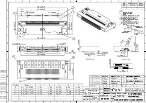 Connecteur FFC FPC à pas de 0,5 mm, ZIF SMT 9/10/30 broches, type coquille, contact inférieur avec bornes en alliage de cuivre et placage en or - Product Image 4