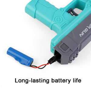 ปืนฉีดน้ำไฟฟ้า ปืนฉีดน้ำอัตโนมัติ ซุปเปอร์โซกเกอร์ ของเล่น ปืนฉีดน้ำแบบสองหัวฉีด ระยะไกลสูงสุด 26 ฟุต - Product Image 5