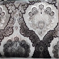 Tissu en velours lisse à motif jacquard 100% polyester TengHui, décoration intérieure, utilisation en tente, revêtement imperméable, velours imprimé pour canapé