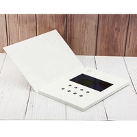 Carte de vœux numérique multifonctionnelle avec écran LCD, articles cadeaux avec logo promotionnel, livre vidéo personnalisé