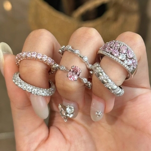 Anillos de piedras de colores joyería para mujer anillos chapados en oro y plata joyeria plata 925 mayoreo - Product Image 1